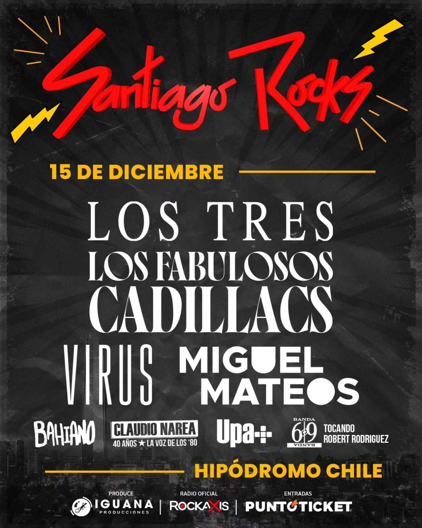 Concurso cerrado: Santiago Rocks este 15 de diciembre
